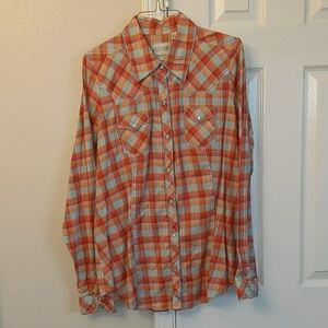 Roper Western long sleeve plaid shirt